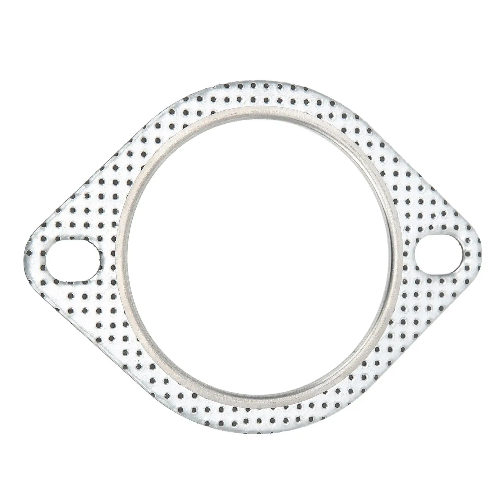 for 3in 76mm 2-Hole Exhaust Gasket Flange for Dump  Header - Perforated Steel Downpipe Part