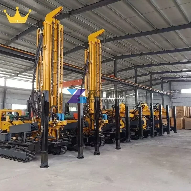 100m 150M 200m Depth Water Borehole Well Drilling Rig Machine Crawler Drilling Rig for Water Well Drill Rig with Air Compressor