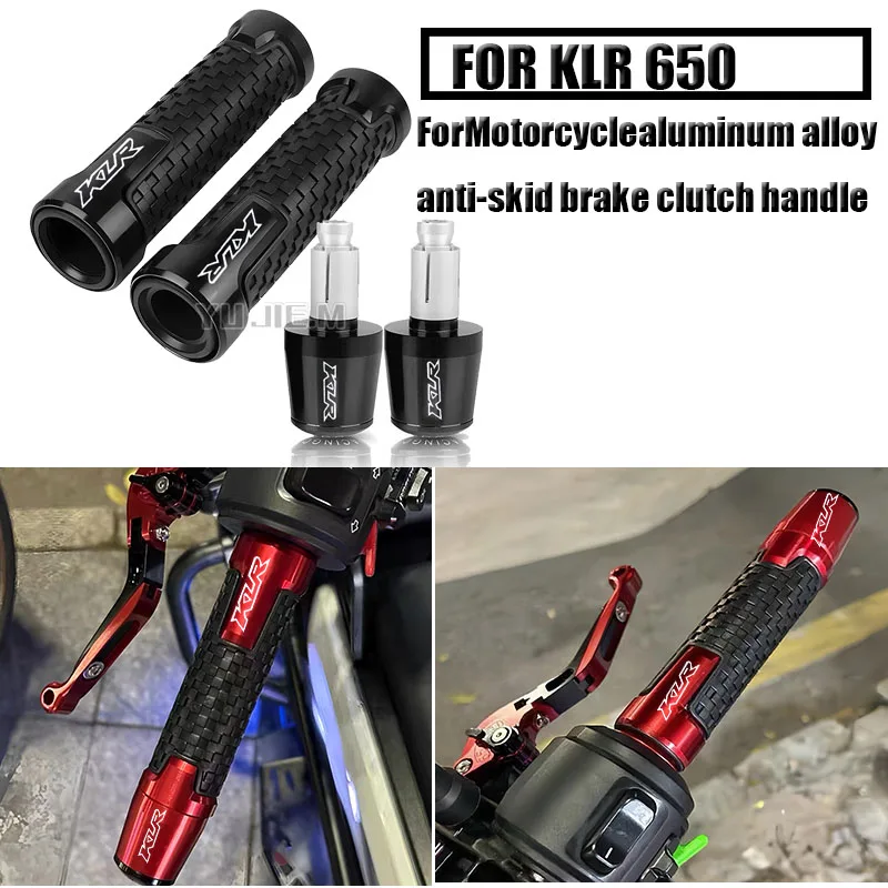 

For KLR650 2008-2022 2023 2018 2019 2020 2021 KLR 650 Motorcycle Handlebar Hand Grips Handle Bar End Cap