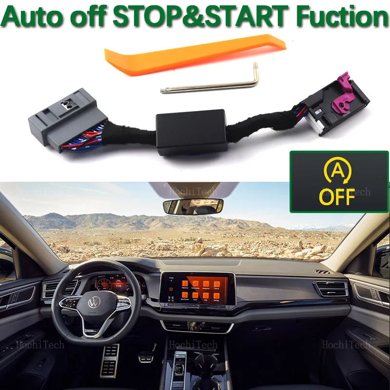 Automatic Stop Start Engine System Device OFF Button Control Sensor Plug Stop Cancel Memory Mode For Volkswagen Atlas 2024-2026