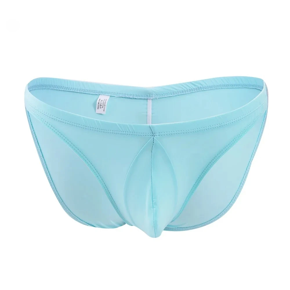 

Ice Silk Brief for Men Sexy Transparent U Convex Pouch Underwear Ulta-thin Quick Drying Cool Feel Gays Erotic Hip Lift Underpant