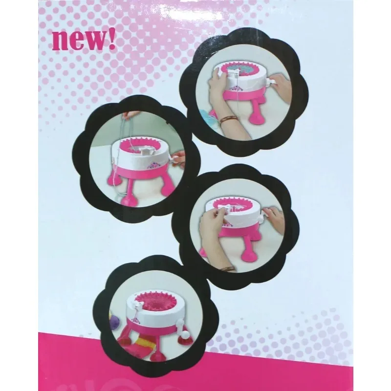 DIY Knitting Wool Machine with 2 Woodlens Penguin Smart Weaver Weaving Loom Dreams Kids Educational Learn Toy Girl Gift