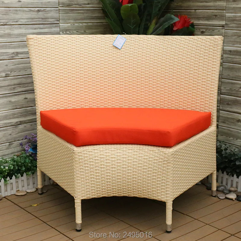 7 Pcs Outdoor Dining Sectional Table Chair Set Rattan Wicker Sets For Garden Indoor And Outdoor With Cushion And Covers