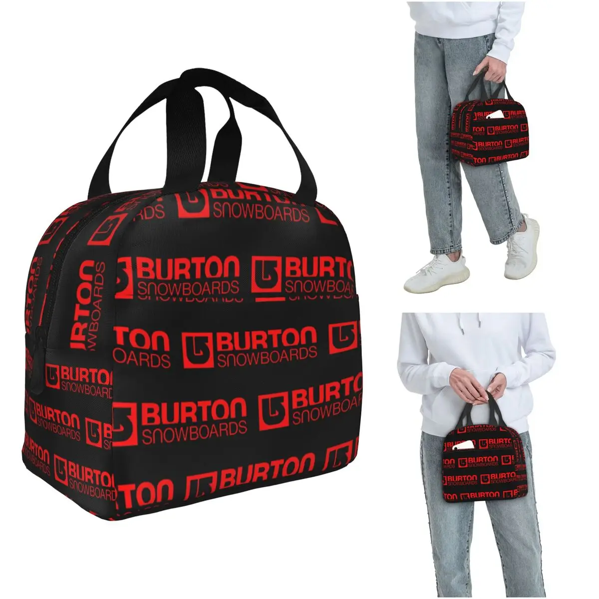 

Спортивная утепленная сумка для обедов Burton для женщин и детей, портативная термосумка для еды, сумка-тоут для ланч-боксов