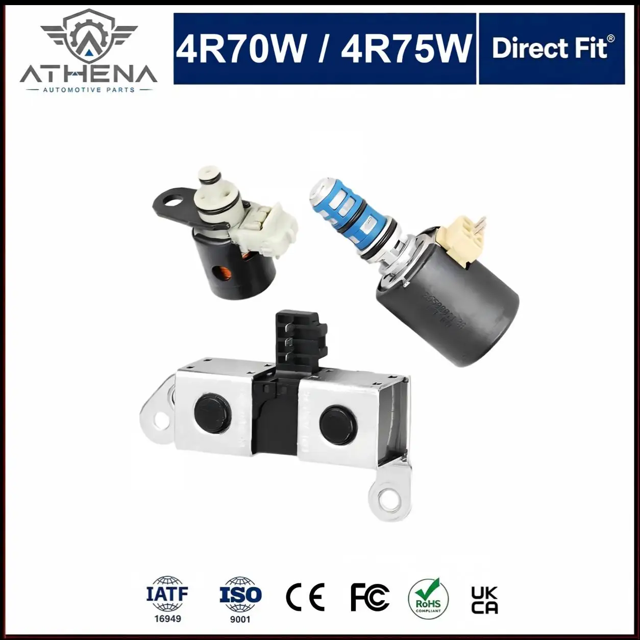 F8AZ7G136AA 4R70W 4R75W Transmission Shift Solenoid Valve Kit EPC TCC Fit Ford F150 F8AP7G484AA XW4Z7G136AA