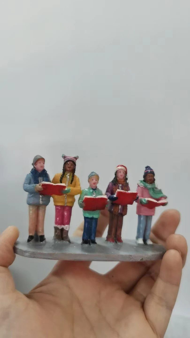 resin figure mental psychological sand table game box court therapy   choir