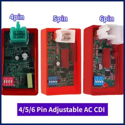 4/5/6Pin AC CDI Box With DIP Switch Motorcycle Lgnition Speed Limit4000-12000 For WAVE100 Racing YX140 Competitive Racing YX160