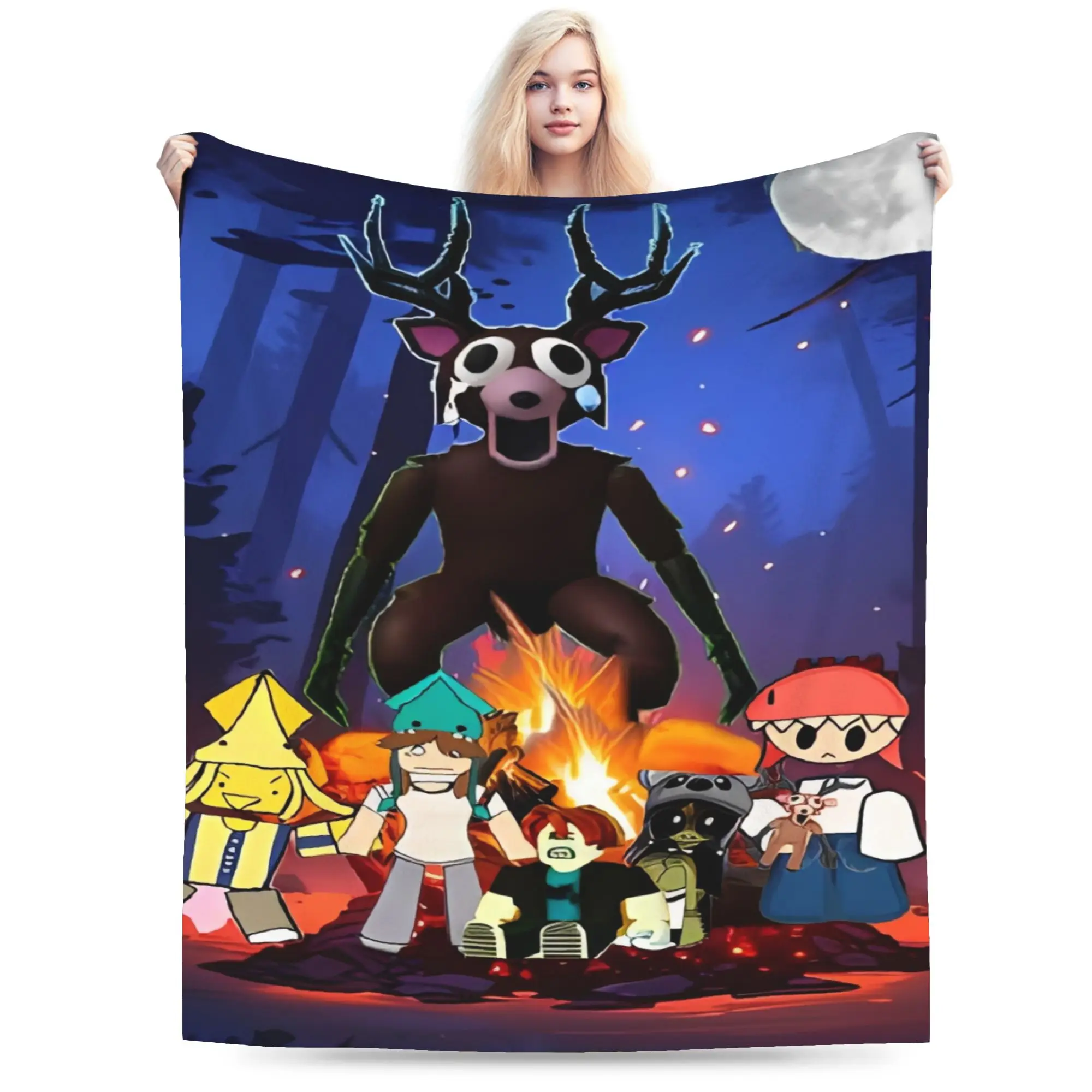 

99 Nights in the Forest Game Blanket Soft Warm Comfortable Plush Throw Blanket For Bedroom Travel Flannel Bedspread Bed Cover
