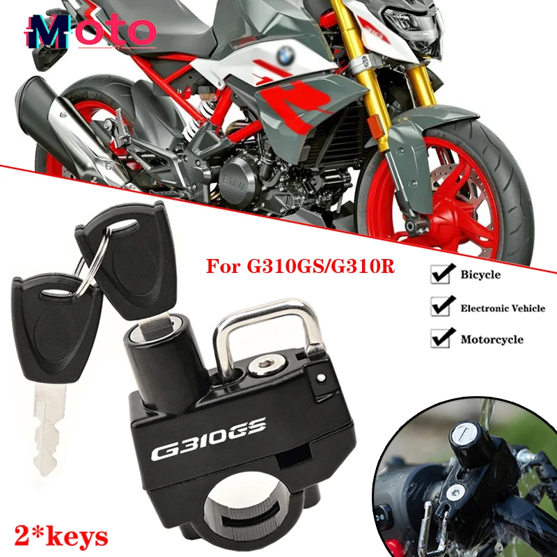 For BMW G310GS G310R G 310 GS G 310 R G310 GS/R 2023-2024 Motorcycle CNC Accessories Aluminium Helmet Lock Anti-Theft Helmet