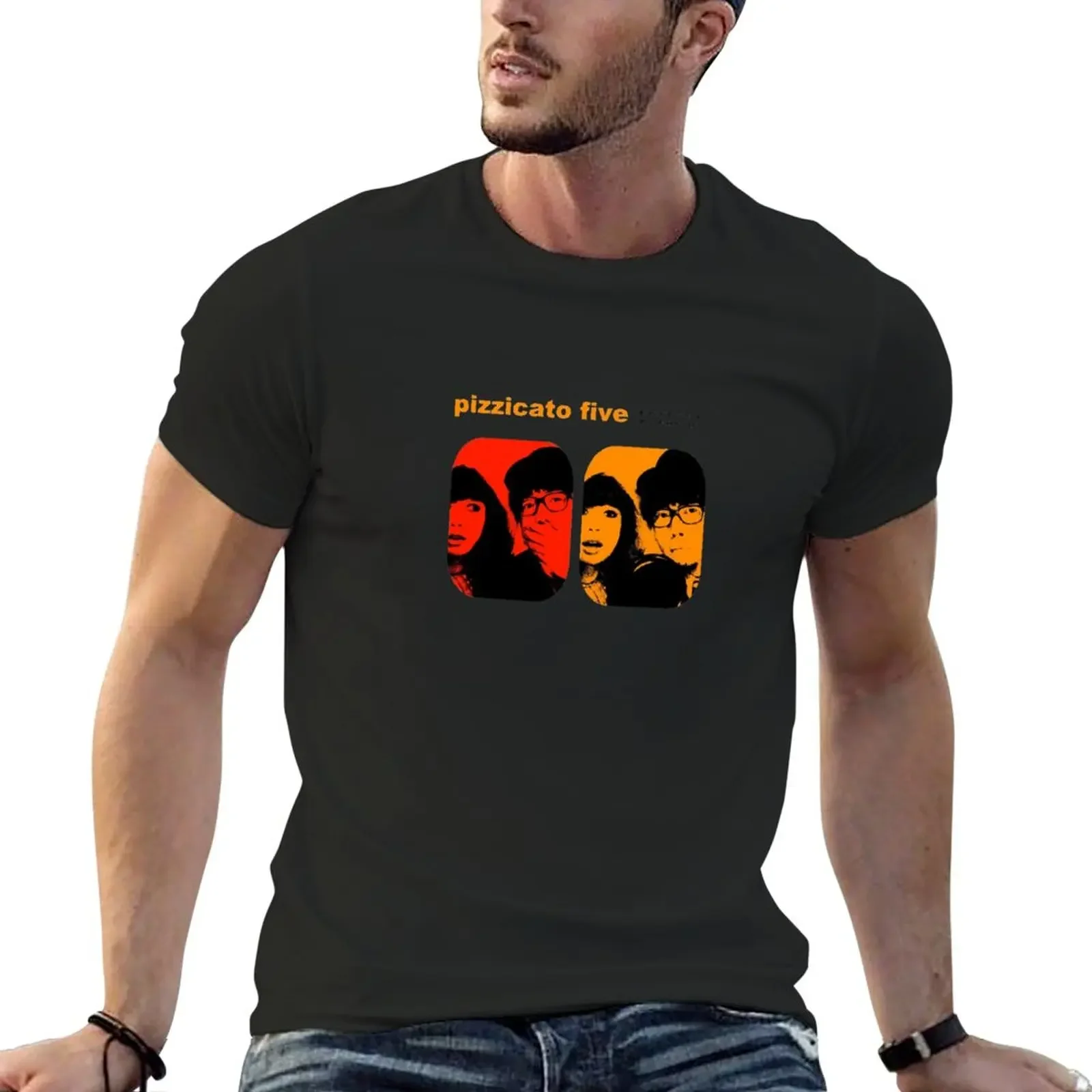 

New Pizzicato Five promotional image T-Shirt sports fans plain quick-drying mens graphic t-shirts funny