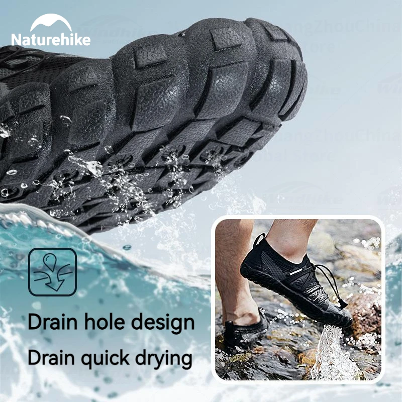 Naturehike-أحذية الخوض المانعة للانزلاق ، أكوا ، الشاطئ ، التجفيف السريع ، الرياضات المائية ، المنبع للصالة الرياضية ، الشاطئ ، الغوص ، الصيد ، أحذية السباحة