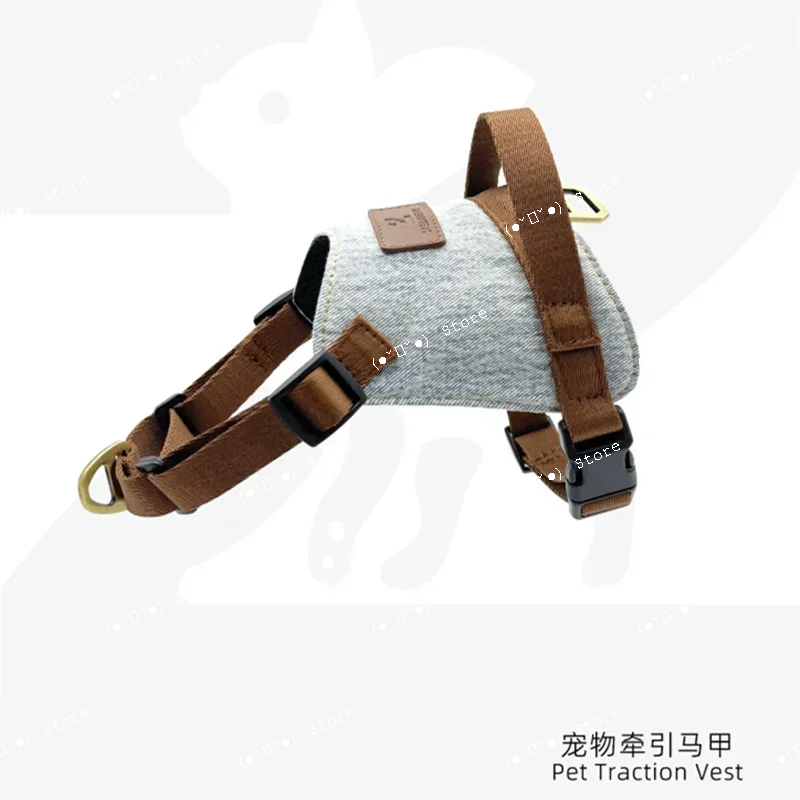 

denim series small and medium dog harness and leash set pomerian schnauzer poodle puppy harnesses dogs accesorios cat harness