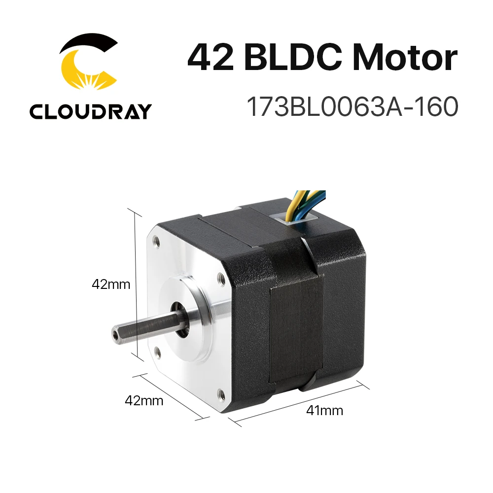 Cloudray Nema17 BLDC Motor 26W 42mm 3-Phase 4000Rpm 24VDC Square Brushless Motor with Hall-Sensor For 3D Printer