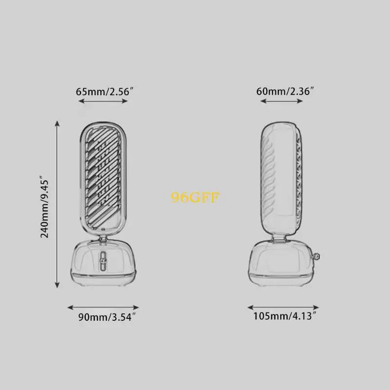 96GF Air Conditioning Fan Air Cooler Humidifier Home Office USB Leafless Air Diffuser
