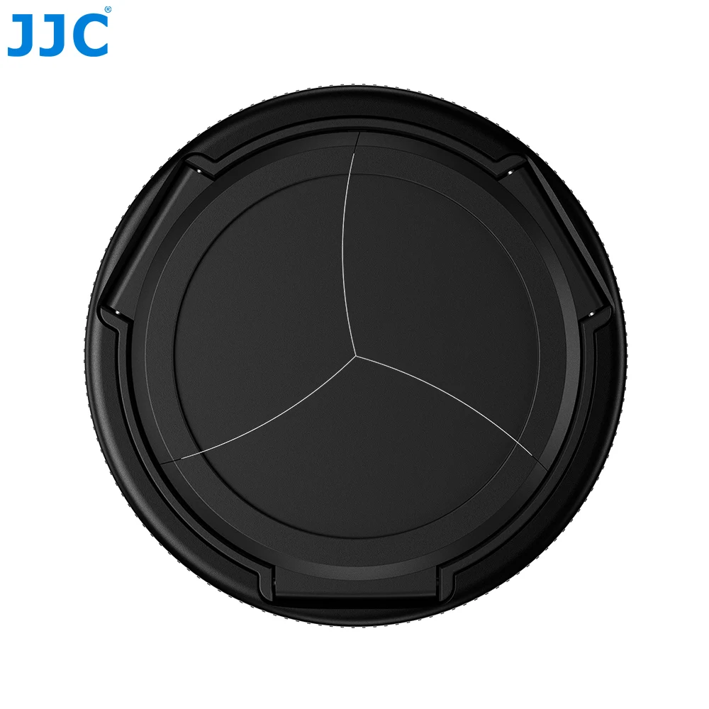 JJC ? capuchon d'objectif automatique pour Panasonic Lumix ZS99 TZ99, couvercle d'objectif en alliage d'aluminium, int�rieur souple EVA, protecteur d'objectif noir