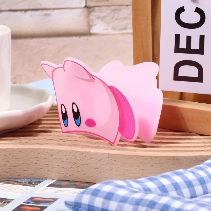 Süße rosa Kirby Grab Clip Mini Zubehör Haarschmuck einzigartiges Design Nische Kinderspielzeug kreatives Styling Weihnachtsgeschenk