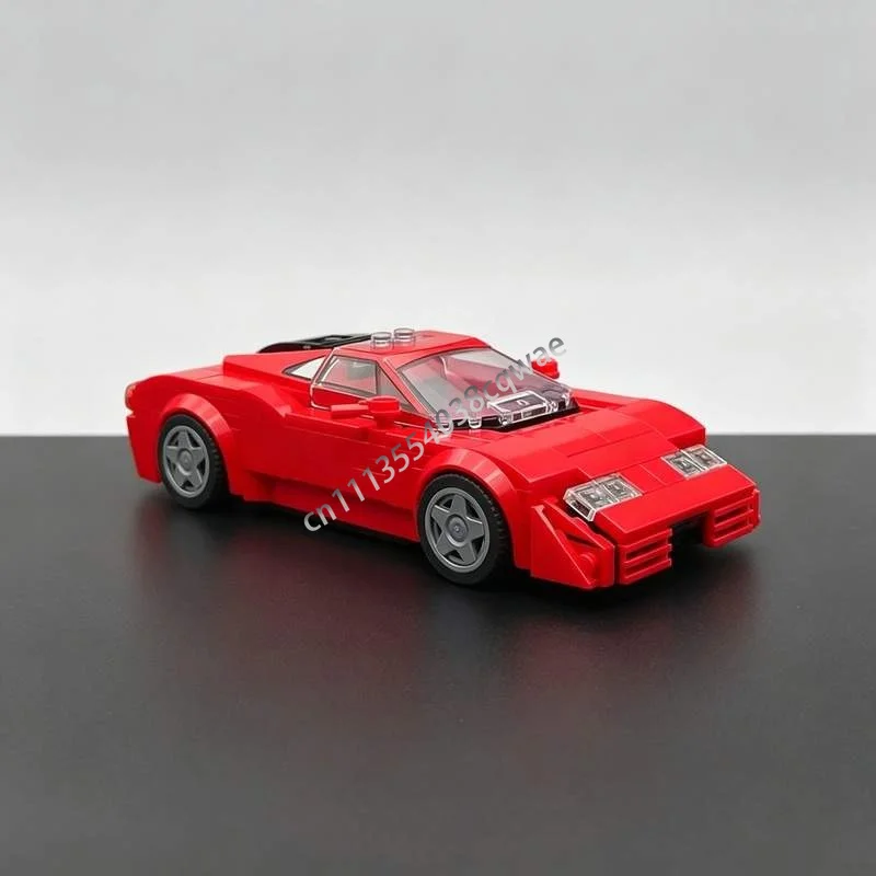 NEW 248Parts Retro 90s High Performance Sports Supercar MOC Model DIY Assembled Building Bricks Vehicle Decor Collectible Gifts