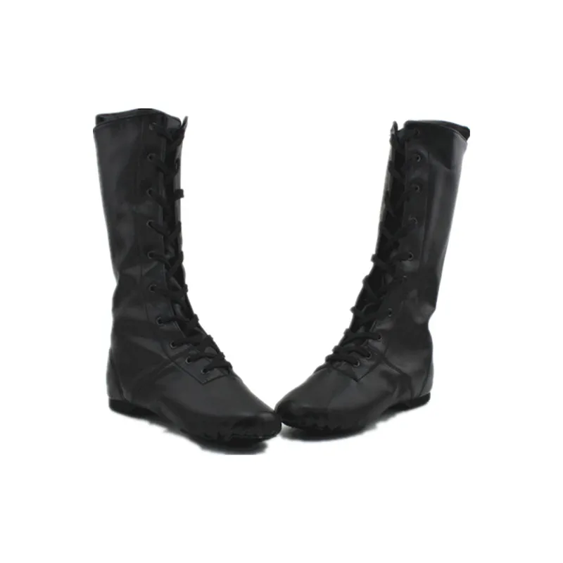 Free Shopping New PU Leather Long-barreled Belt High Modern Boots Jazz Dance Shoes