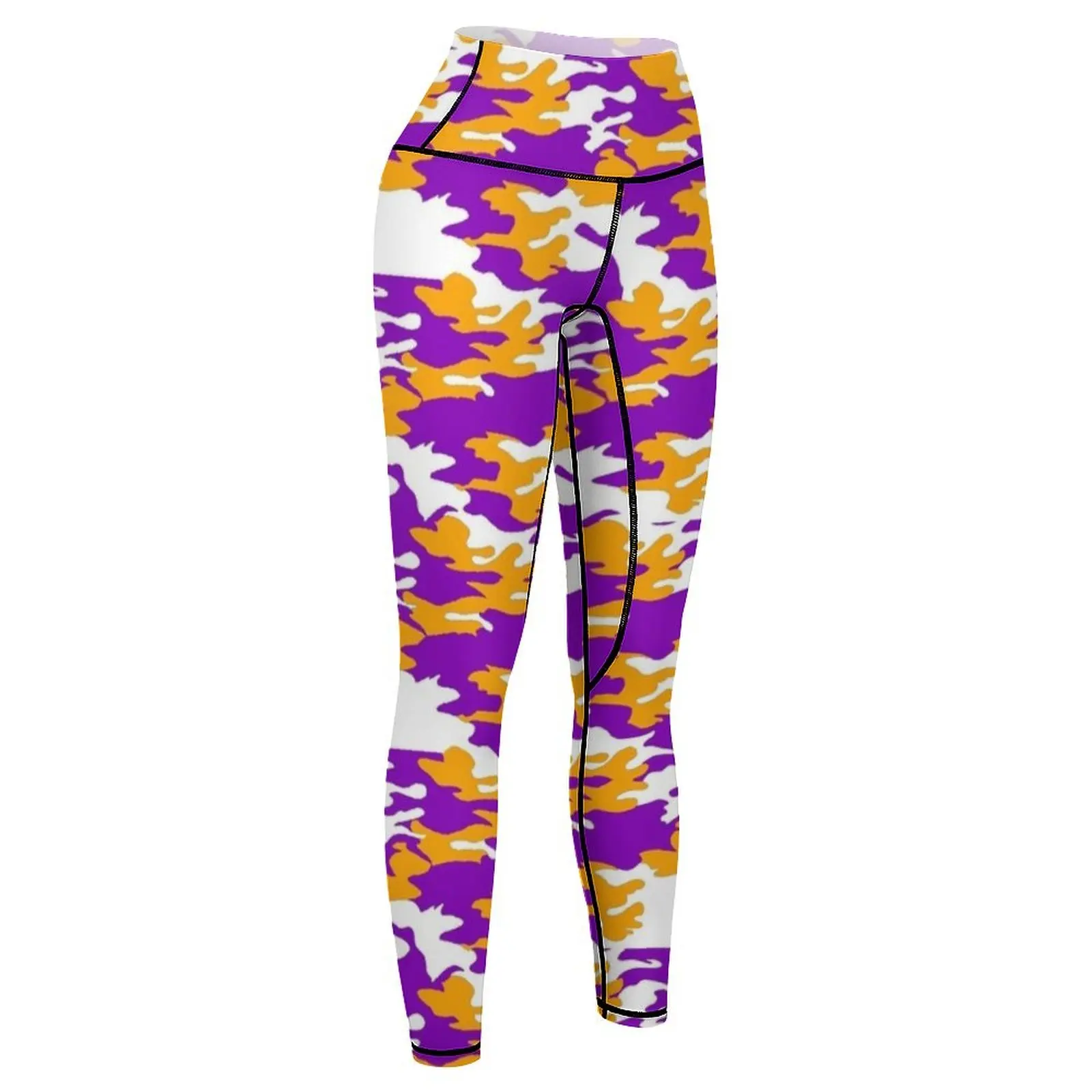 orange & purple camo Leggings gym's sportswear sports for push up Jogger pants Womens Leggings