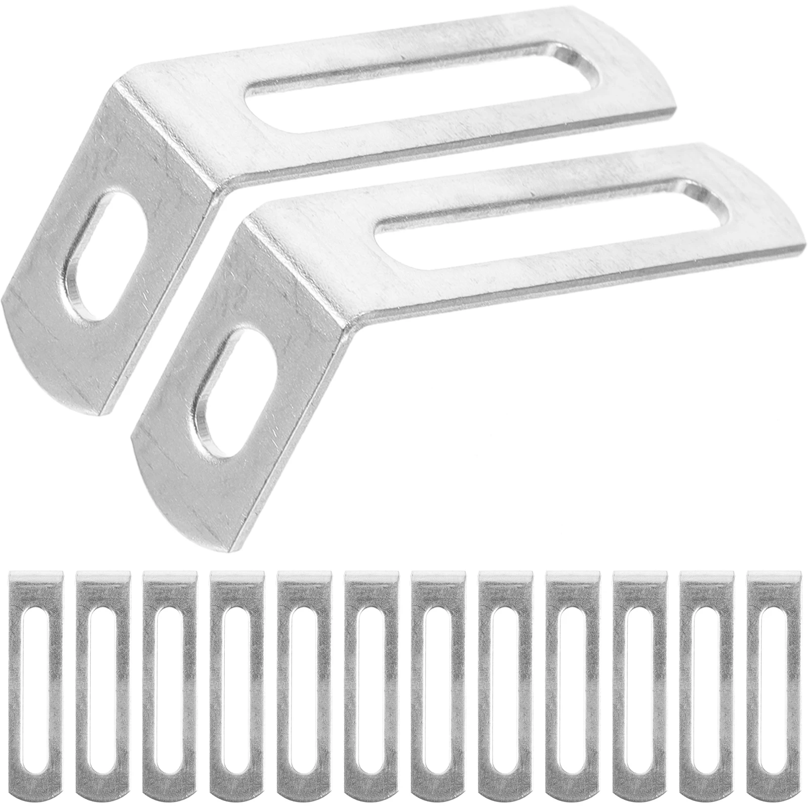 

20pcs Corner Brackets Slotted Hole Fasteners Shelf Bracket Right Angle Fasteners Shelf Bracket Support Fixed Connector Braces