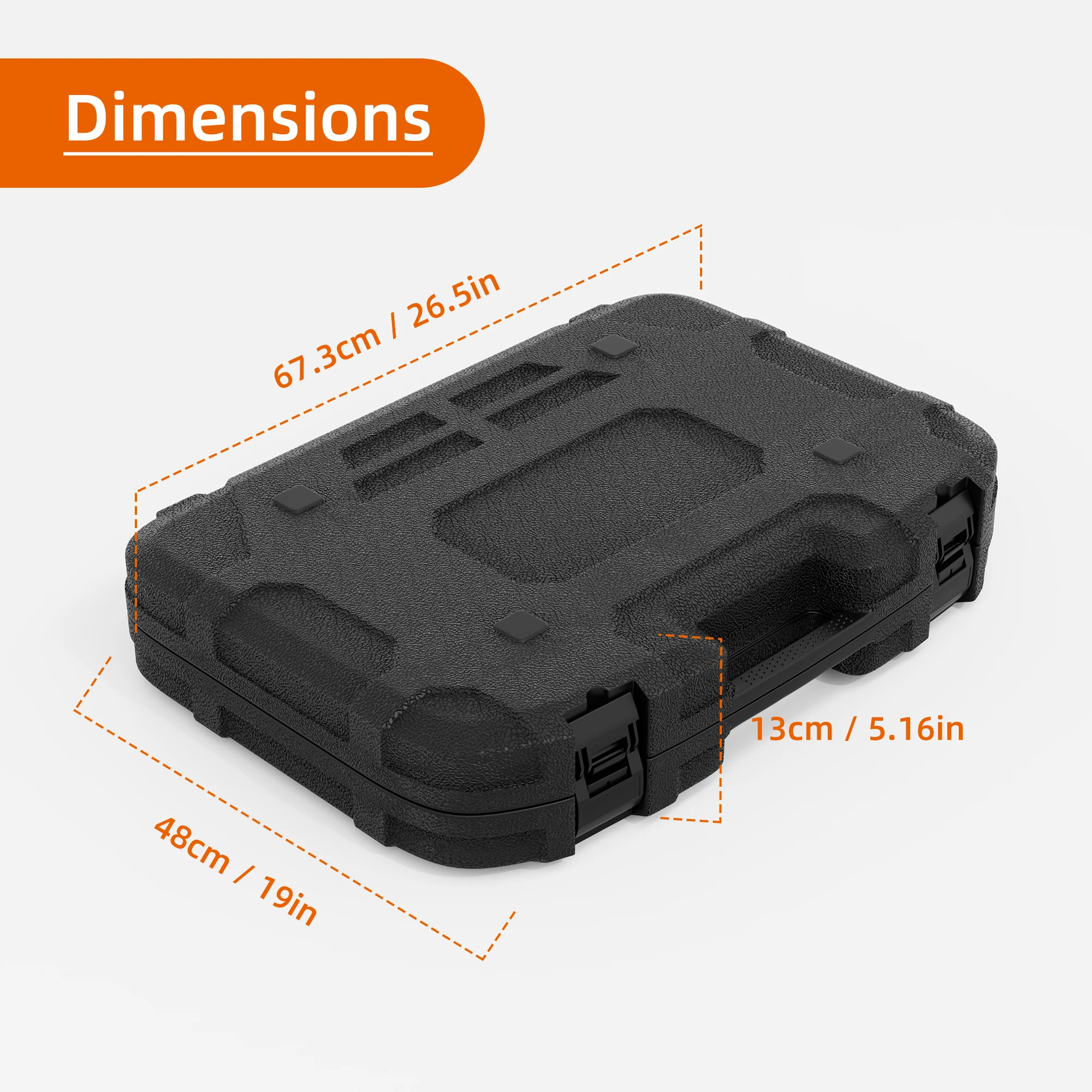 Starlink Gen 3 Standard Portable Protective Carrying Case with Transparent Soft Pad Foam Shockproof Storage Box Weatherproof