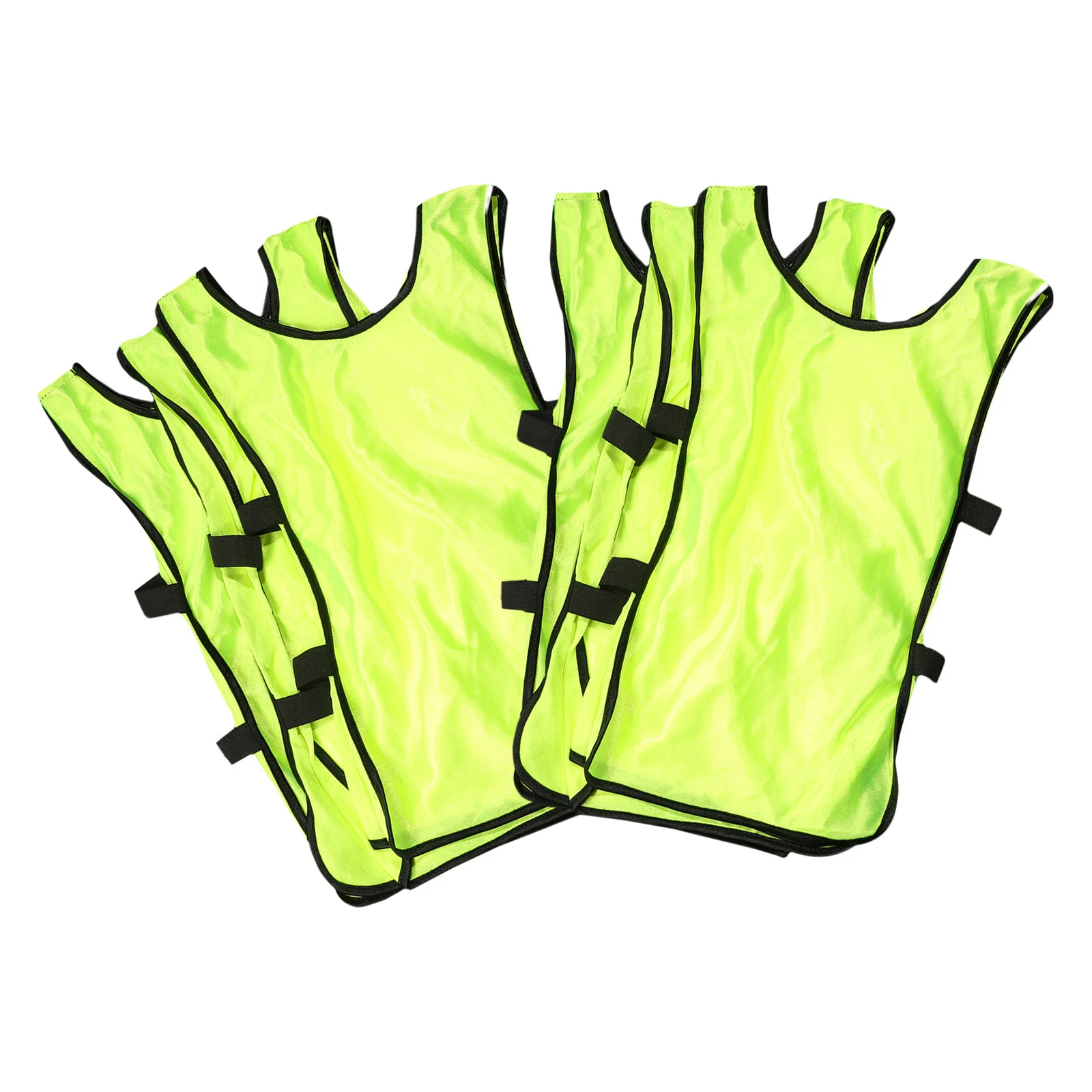 6Pcs Rompi Sepak Bola Latihan Ringan Bernapas Bahan Polyester untuk Latihan Pertandingan Sepak Bola