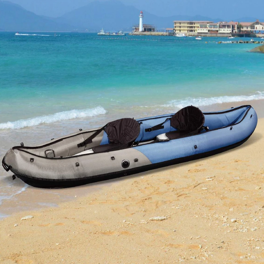 

1-2 Person Drop Stitch Kayak, Oxford Fabric/PVC Hull Lakes/Rivers Canoe (OEM Logo) 2025