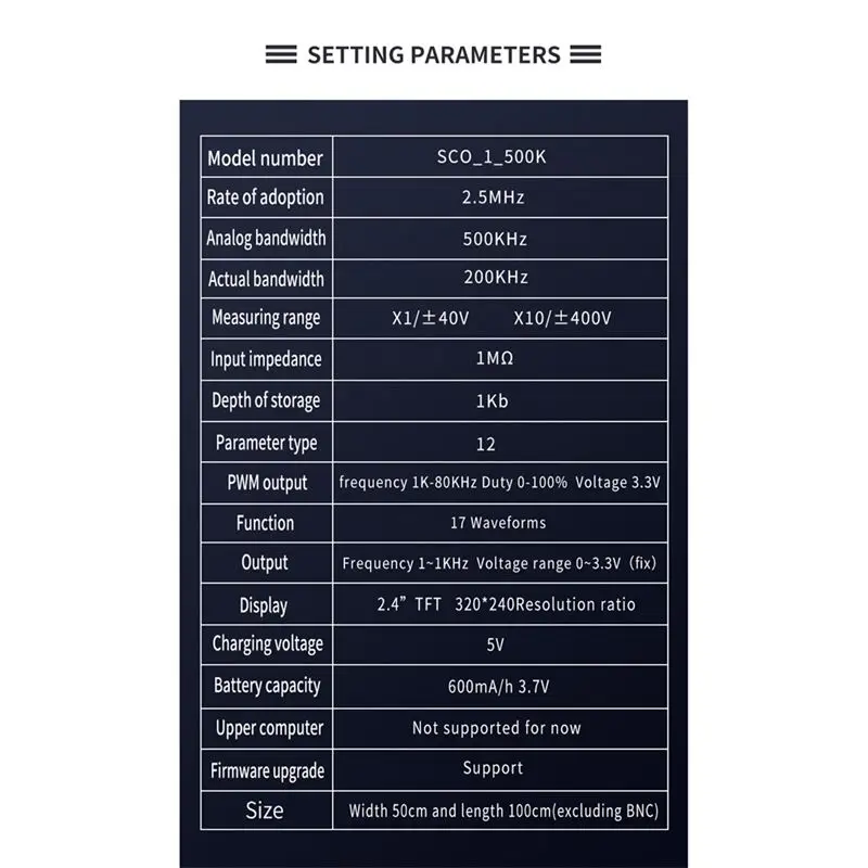 DT38 PDS138 Mini Digital Oscilloscope 2.5Mhz Sampling Rate 200Khz Bandwidth Support AUTO 80Khz PWM for Electronic Repair DIY