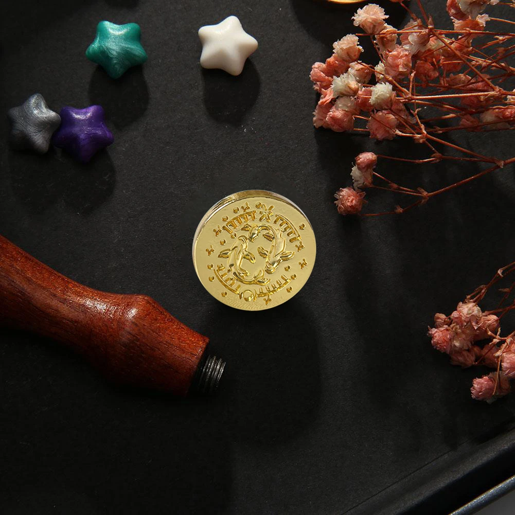 Sello de cera de 12 Constelaciones, sello artesanal Vintage, tarjeta de cabeza, sobre, invitación de boda, envoltura de regalo, álbum de recortes