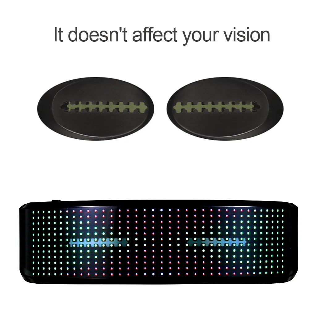 

LED Party Glasses BT APP Control LED Light Up Glasses Flashing Glowing Luminous Glasses USB Rechargeable DIY Animation for Chris