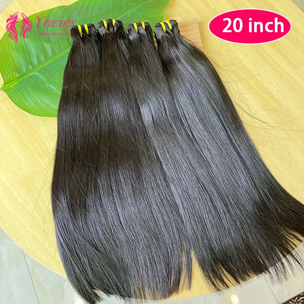 15A Bone Straight Human Hair Bundles 100% Raw Human Hair 10-36 Inches Natural Black Straight Hair Weave Bundles 1/3/4 PCS