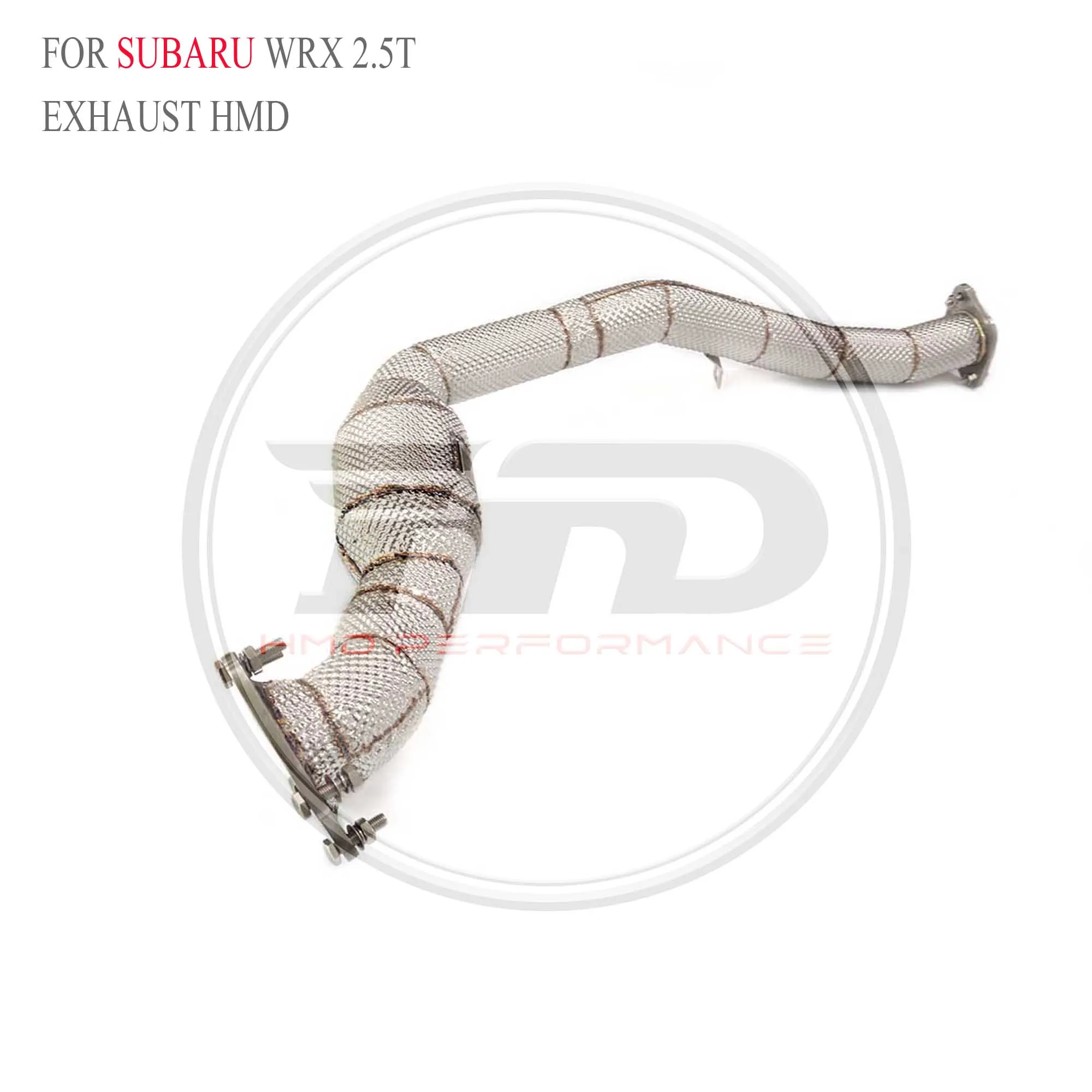 HMD Car Accessories Exhaust Downpipe for Subaru wrx 2.5T With Heat Shield Racing Pipe