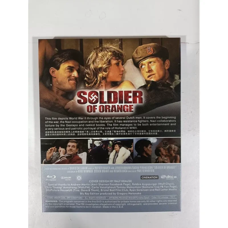 Blu-ray Disc English Original Movie Orange Years World War II Theme Real Picture Shooting Brand New