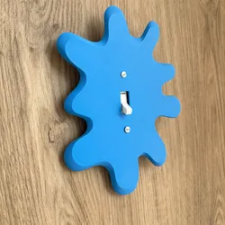 1 pc blue cement shaped switch decorative panel, two styles to choose from, creative switch panel decoration