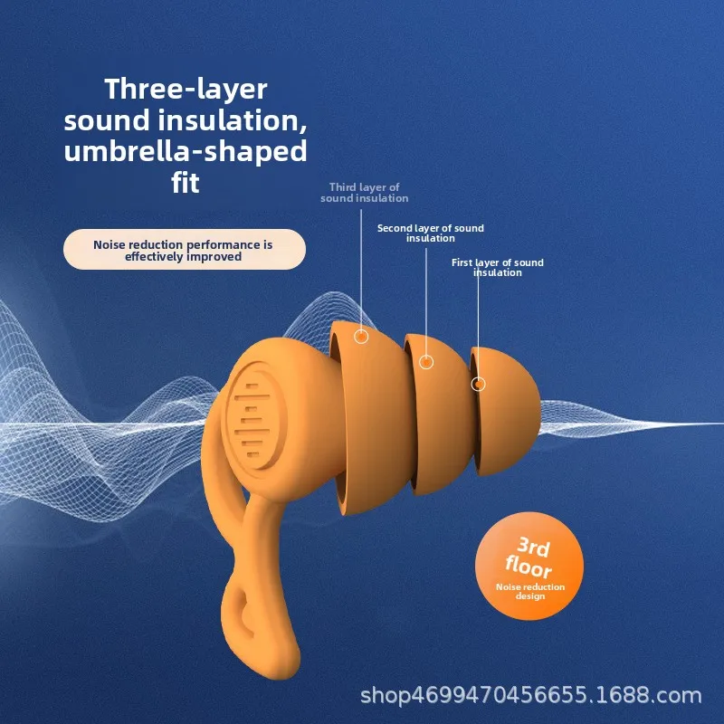Anti Noise Earplugs Sleep Sound Insulation Super Noise Reduction Silent Snoring Swimming Hearing Protection for Men Women
