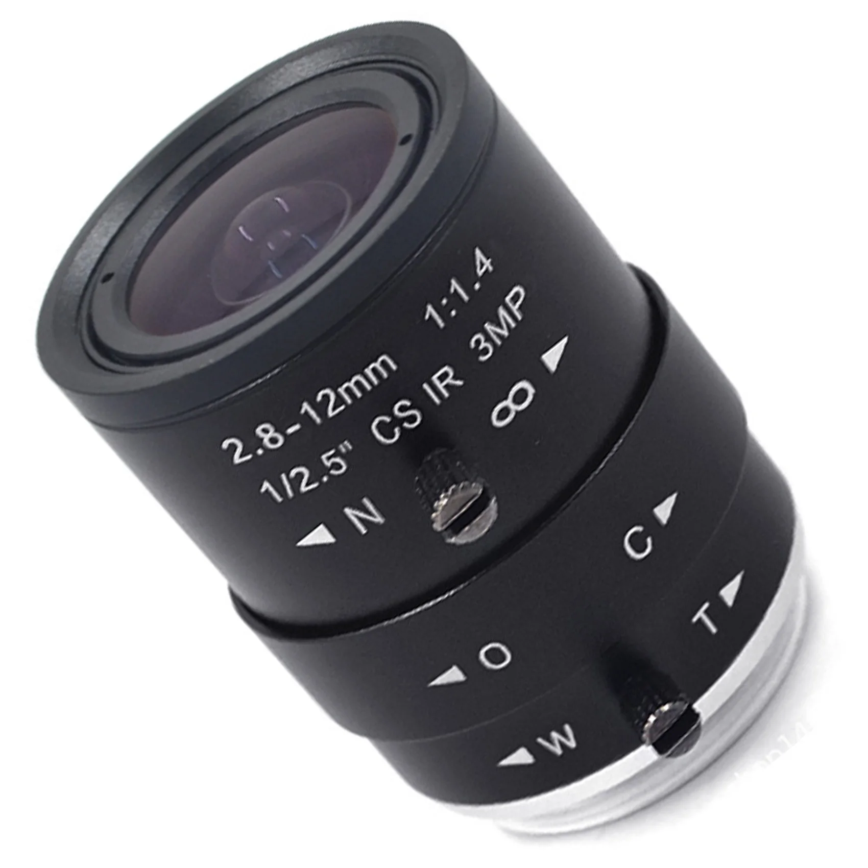 Lensa Kamera CCTV HD 3MP 2.8-12mm, dudukan CS Zoom Manual Varifocal untuk kamera keamanan industri