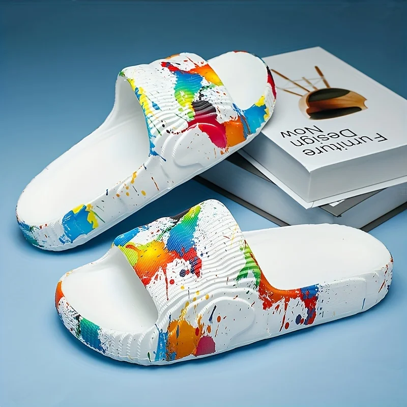 New high quality EVA soft bottom slippers Women's summer fashion slippers Outdoor sandals Men's beach shoes Large size 35-46