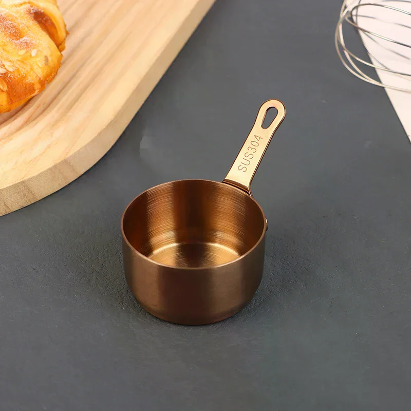 

Stainless Steel Heat-resistant Stockpots Mini Sauce Pan Non-Stick Milk Cup With Long Handle Kitchen Gravy Boats Steak Sauce Cup