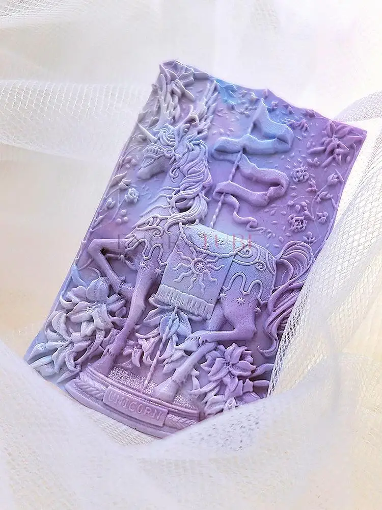 3D Embossed Sealing Wax Stamp Unicorn Laser Engraving For DIY Christmas New Year Gift Wrapping Wedding Greeting Card Decoration