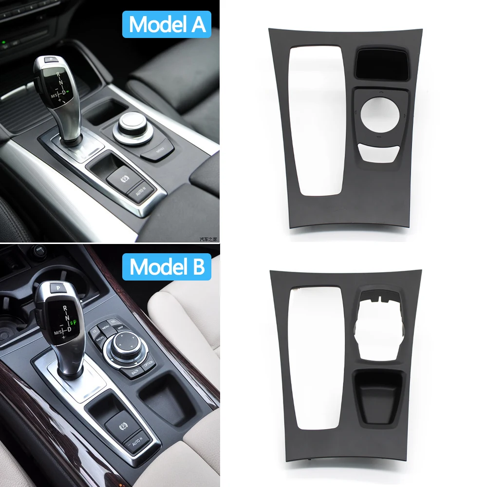 LHD Car Center Console Gear Shifter Trim Cover Panel For BMW For BMW X5 X6 E70 E71 E72 2007-2009 51166954947,51169164485