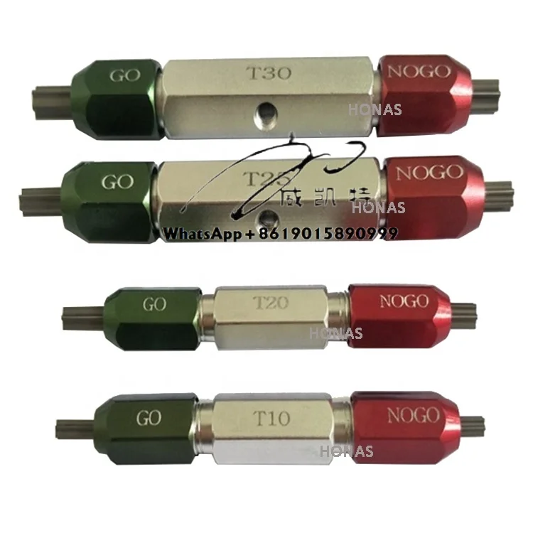 

High Quality T7-T40 Steel Handled Go and No Go Thread Gauges ISO10664 Torx Ring Plug with Screw Measuring for Professional Use