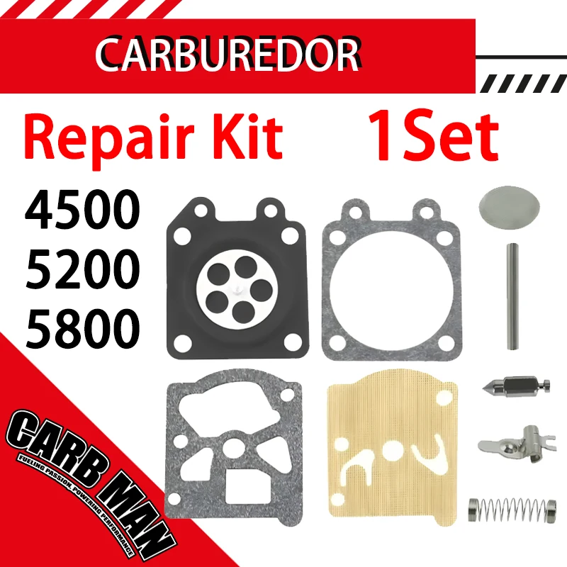 

Chainsaw Carburetor 4500 5200 5800 Repair Kit For Stihl MS180 MS170 MS260 FS85 025 024 026 Garden Tools MS210 MS230 MS250 MS240