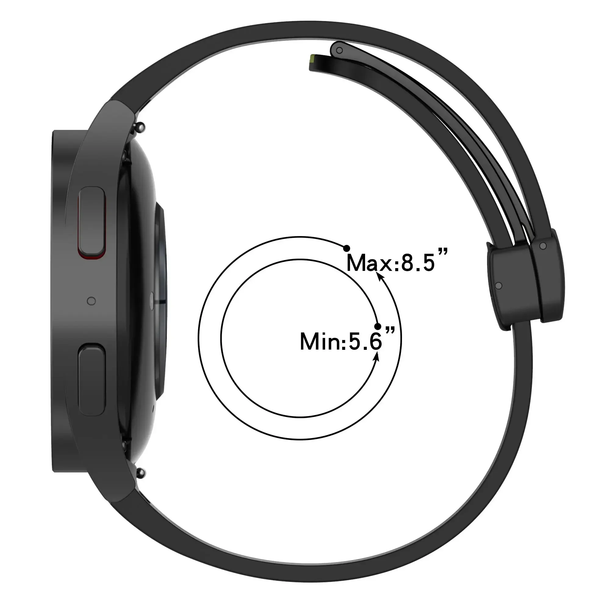 سوار سيليكون لساعة سامسونج جالاكسي ، حزام مغناطيسي ، سوار ، 5 ، 4 ، 6 ، 5 برو ، 40 ، 44 ، 45 ، 42 ، 46 ، 47 43 v