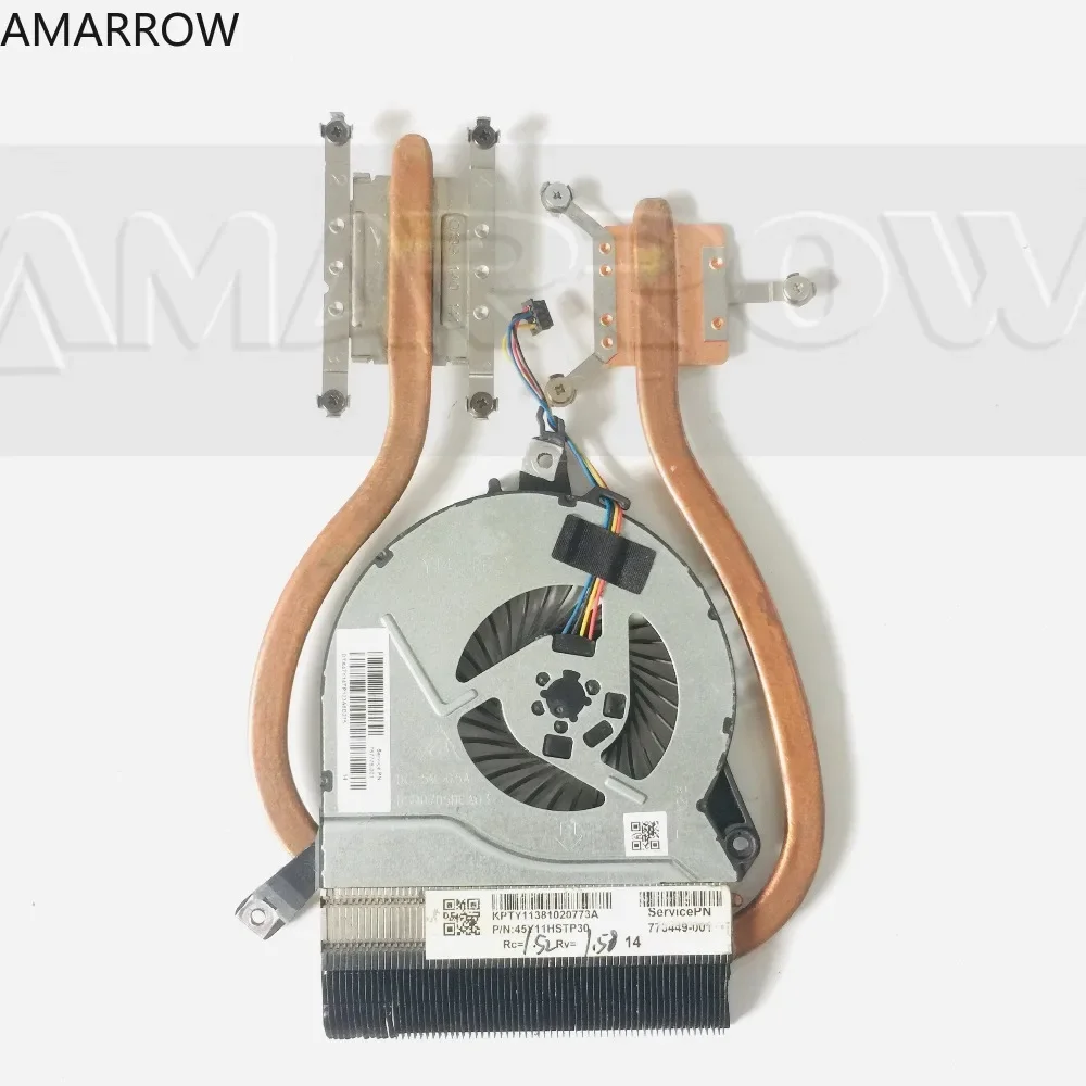 Original Laptop Cooler for HP 15-P 14-P 17-P 17-F cooling heatsink and fan 773449-001 773386-001 4rd generation