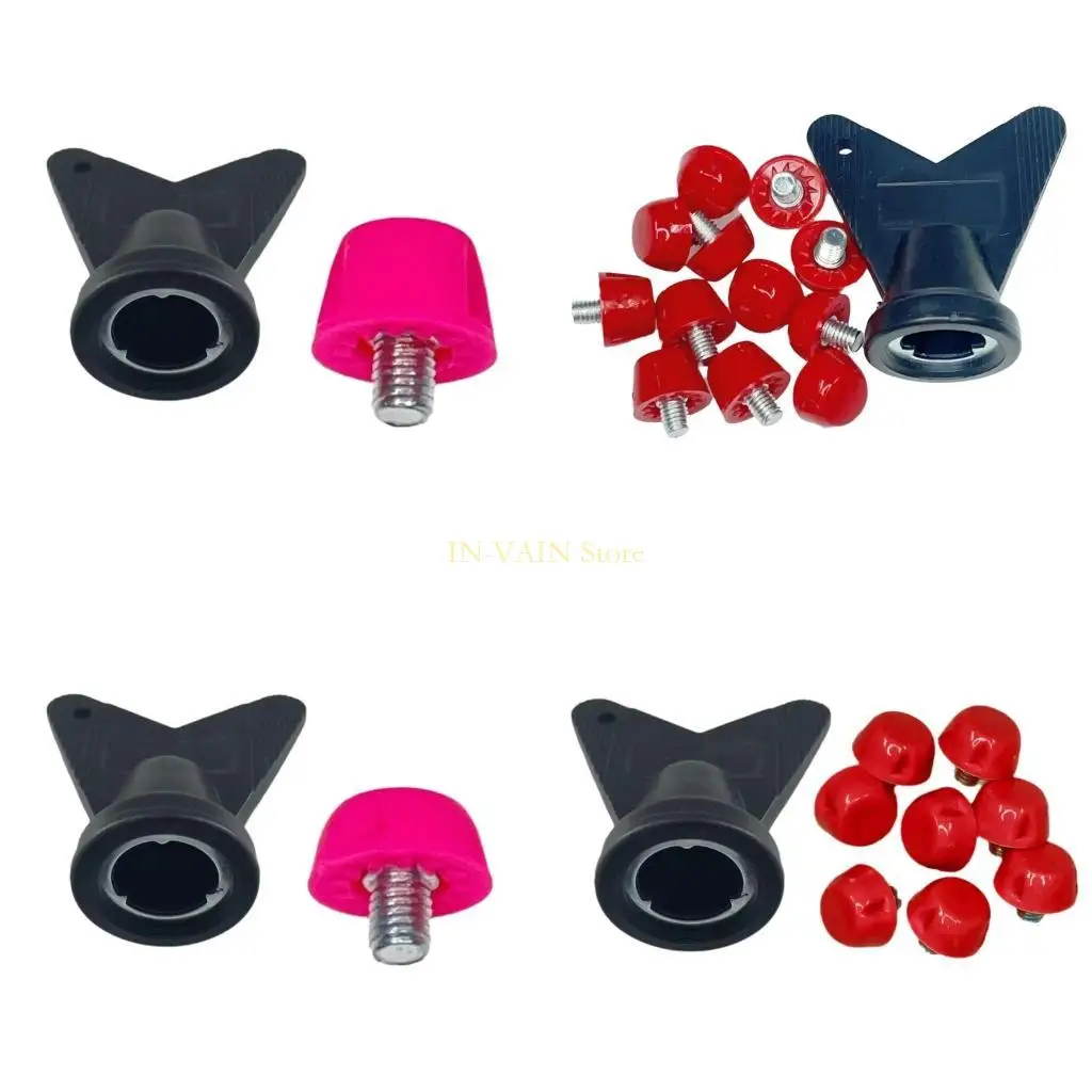 

M5TC 12Pcs/pack Football Boot Studs for Adults Boy Girl Kid Shoes Football Studs Replacement Safety Plastic Football Studs