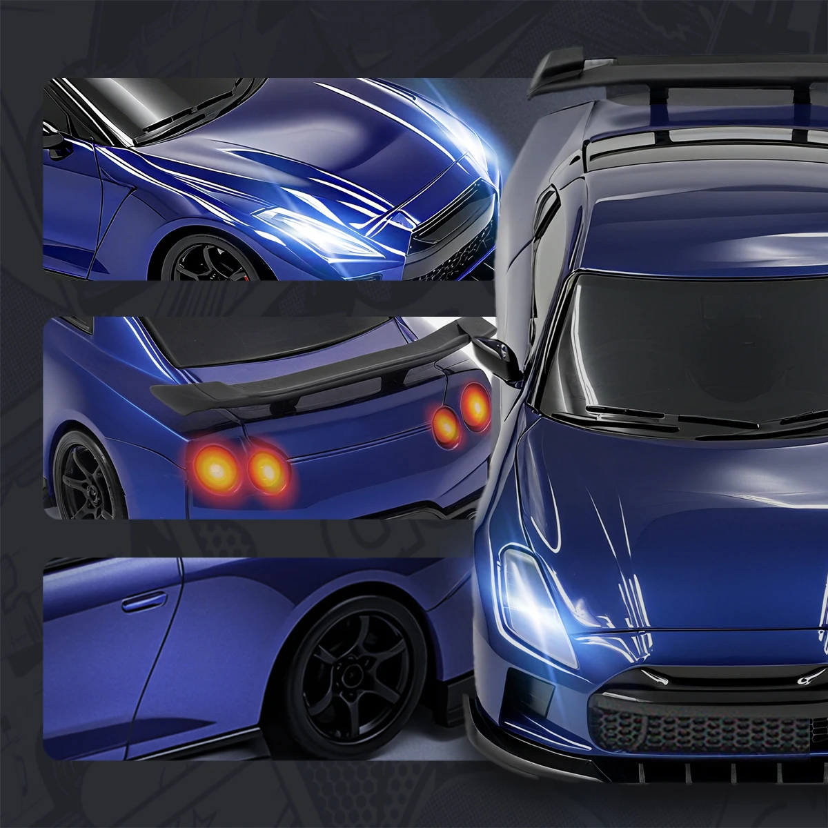 سيارة Mcarro MC061 1:43 4WD Drift للأولاد، سيارة RC صغيرة، هدية للأولاد