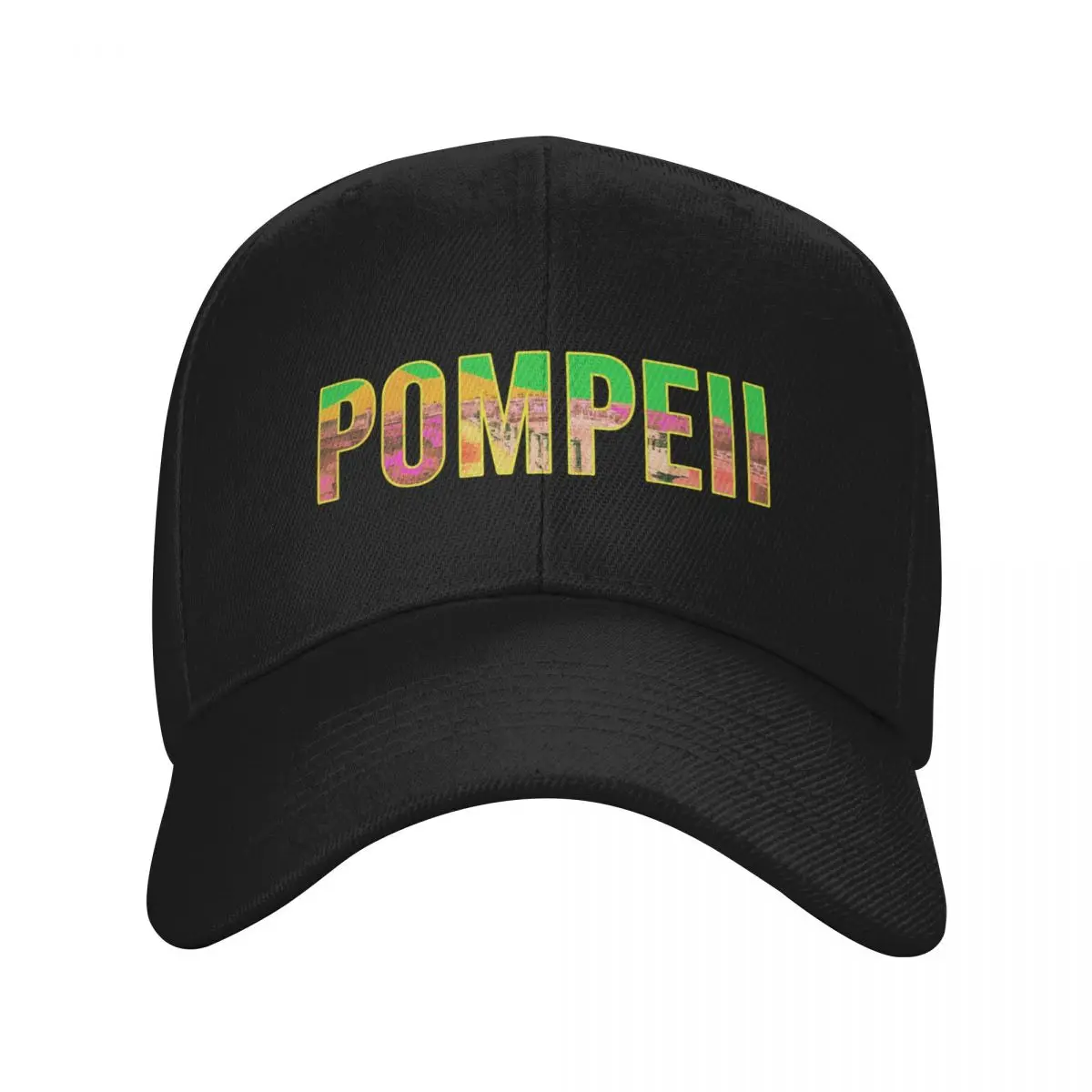 nostalgic view of pompeii, ancient city view italy Baseball Cap Sports Cap beach hat birthday Men Hats Women's