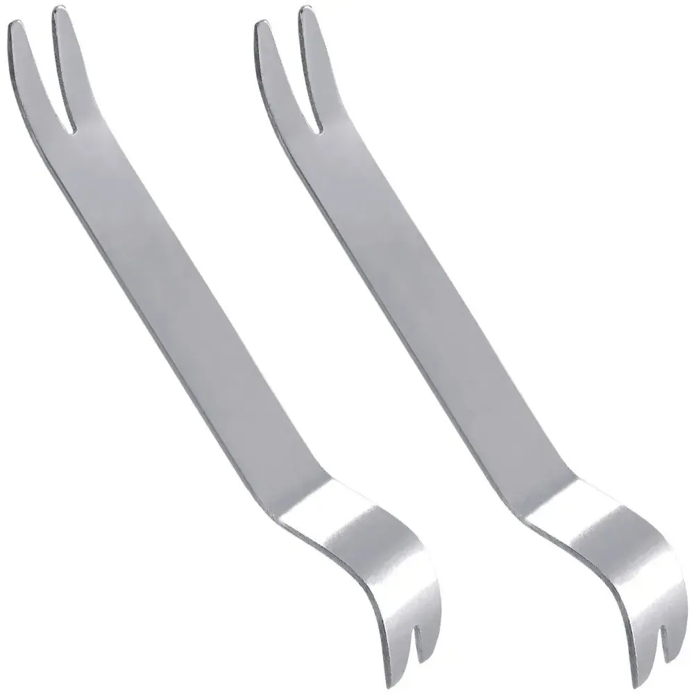 

1 шт., инструмент для удаления автомобильной аудиосистемы из нержавеющей стали, серебряный тон, длина 9 "/7"