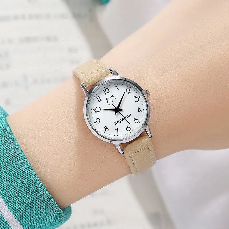 Women's Quartz Watch Simple and Compact Cartoon Women's Watch
