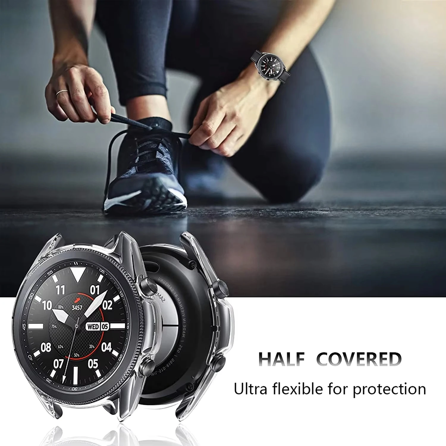 For Samsung Galaxy Watch 3 41mm 45mm Case Bumper Hollow Screen Protector Soft TPU Cases Shell Accessories For Samsung Galaxy 3